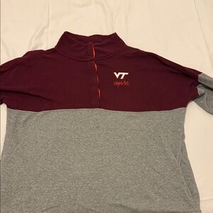 Colosseum Burgundy and Orange Top